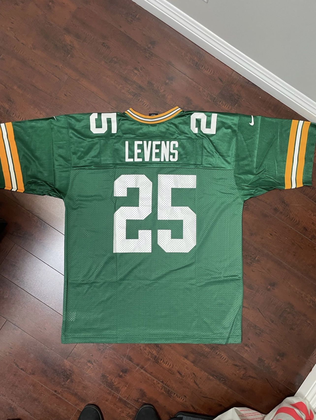 Vintage Nike Dorsey Levens #25 Green Bay Packers Football