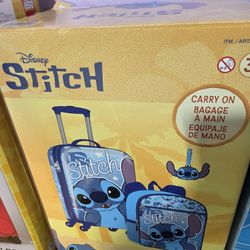 Stitch 2pc Luggage Set With Tag