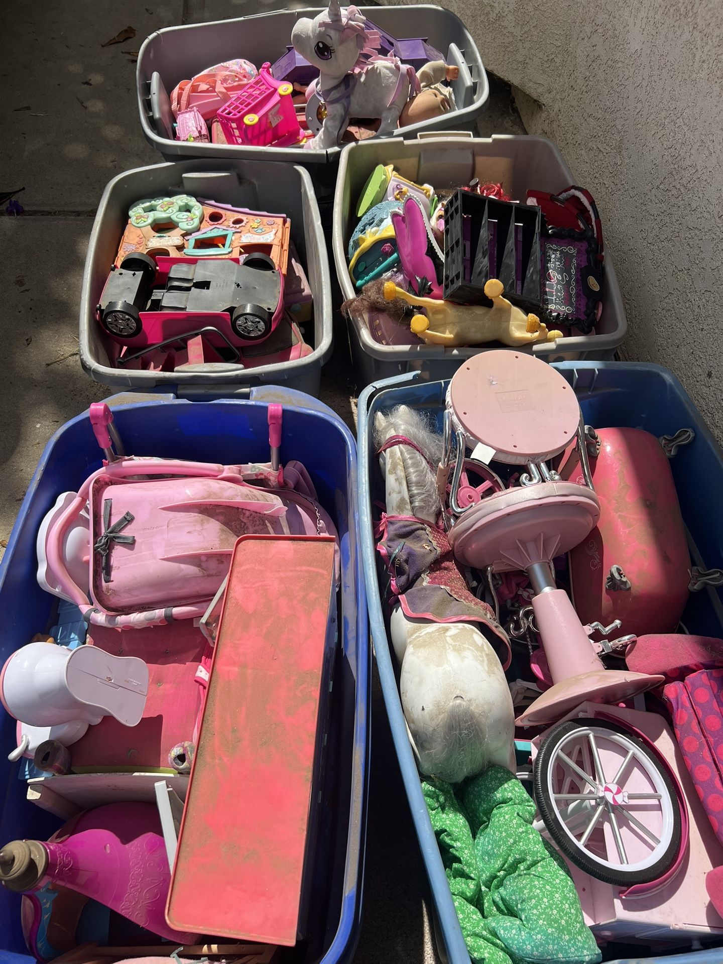 Lot Of Toy Totes
