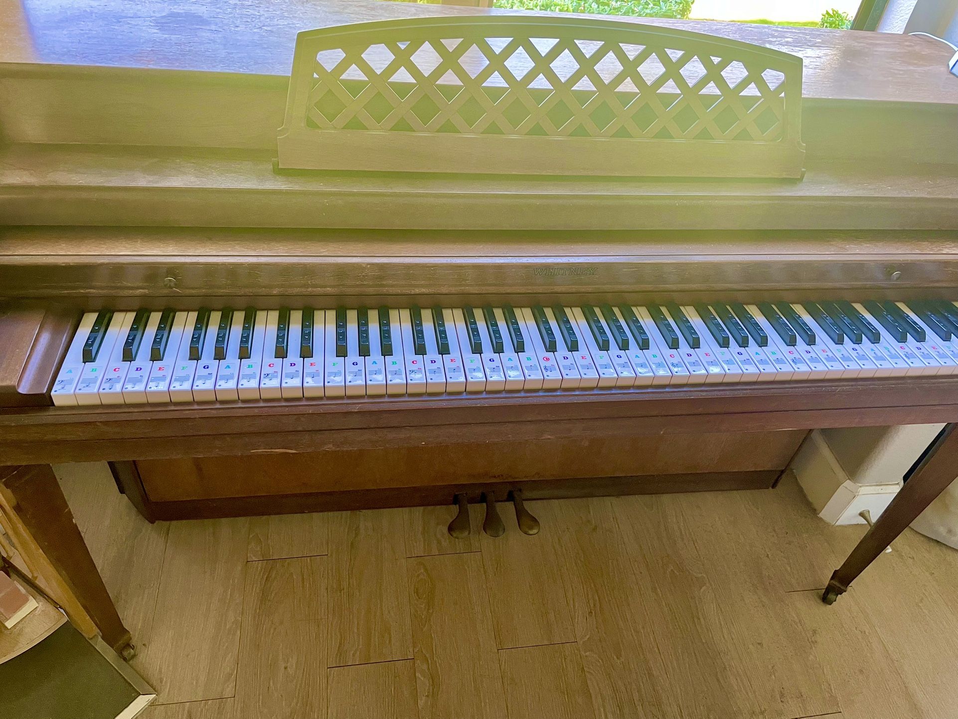 Upright Whitney Piano