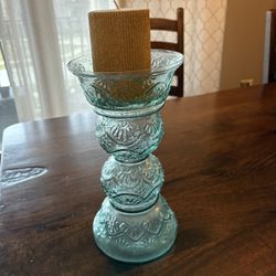 Glass Candle Holder 