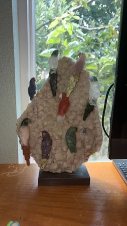 Crystal bird sculpture
