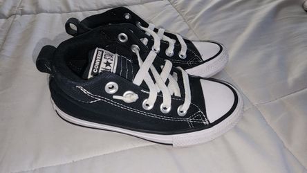 Converse All Star Mid-Top Black Canvas Sneakers – Youth Size 12