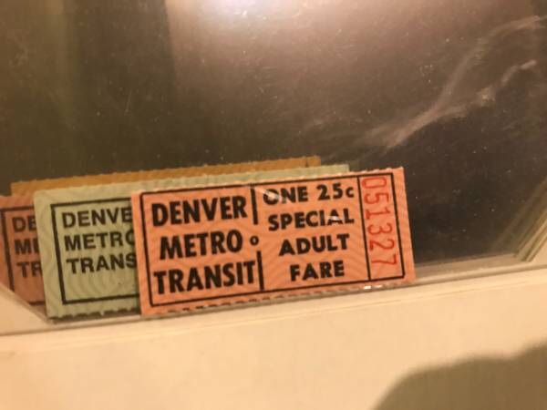 VINTAGE METRO TRANSIT TICKETS NOW RTD