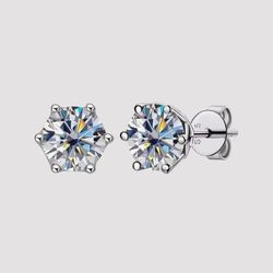 Moissanite Stud Earrings