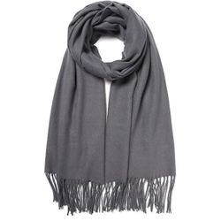 New Women’s Gray Fringe Scarf
