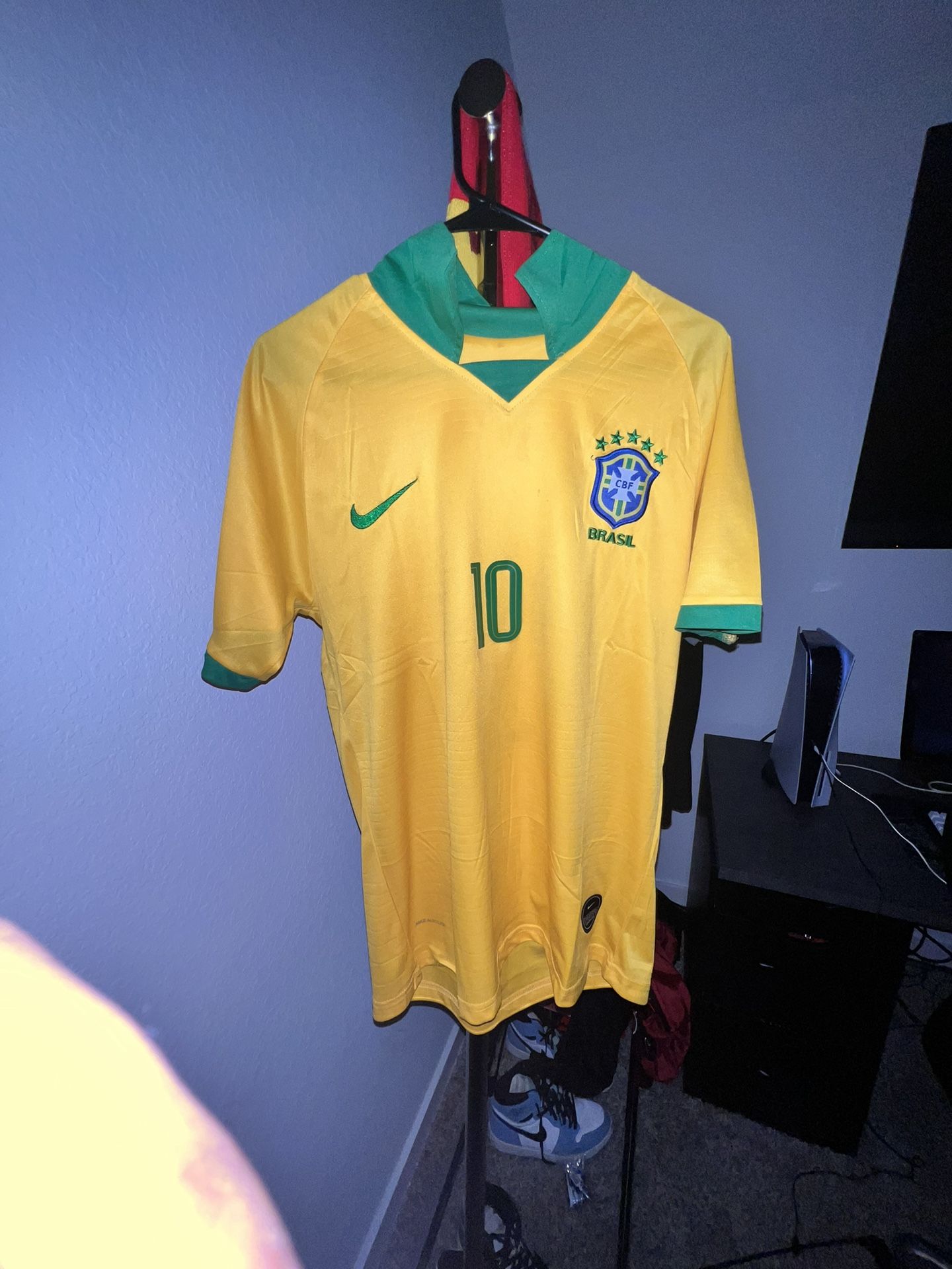 brazil neymar jr home jersey  
