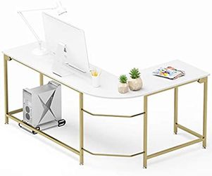 Modern L-Shaped Computer Desk