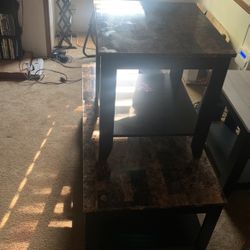 Table With 2 End Tables