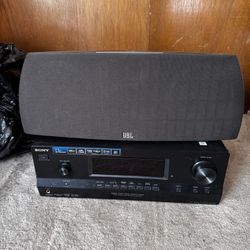 Sony Receiver And JBL Center Channel Speaker