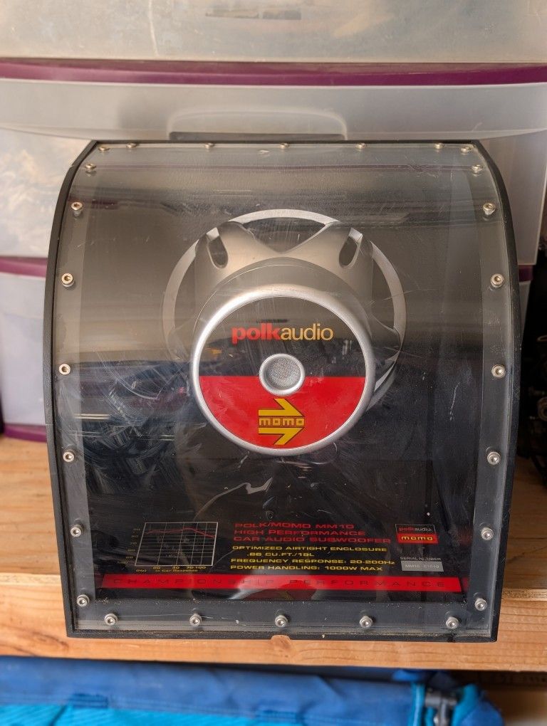 Polk Audio MOMO MM12
Enclosure with 12" Subwoofer







