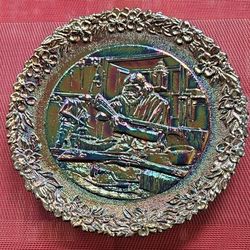 Fenton Amethyst Carnival Glass "The Gunsmith"