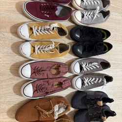 8 Women’s 61/2 Men’s Shoes $10 Per Pair OBO