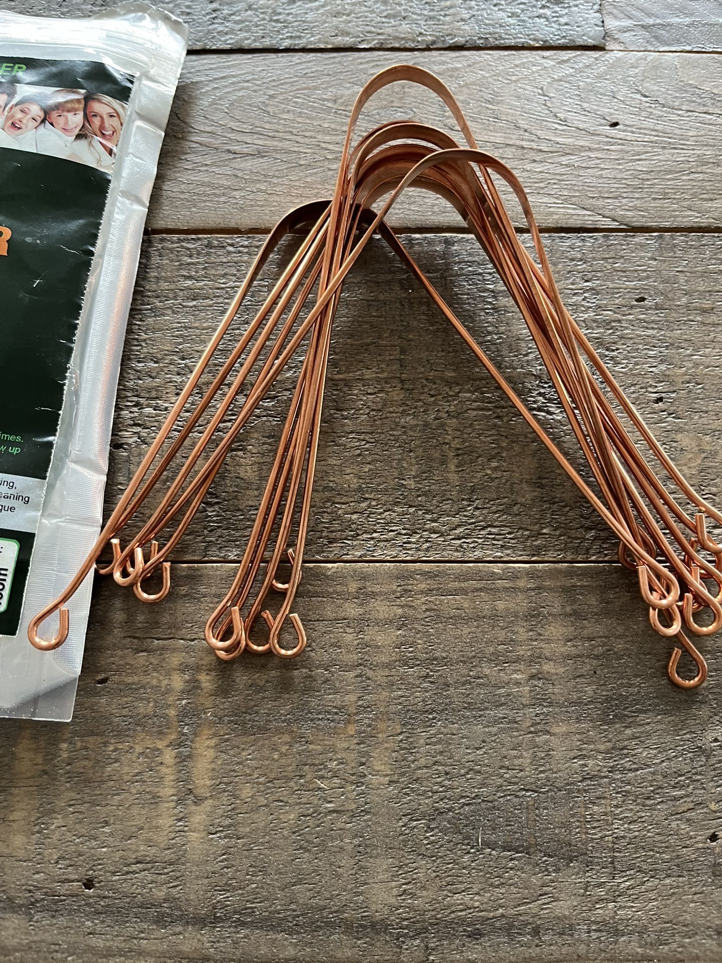 Niradhi Ayurvedic Copper Tongue Cleaners— New—Open Pkg of 10
