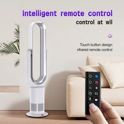 New Style High Quality Strong DC Brushless Infrared Remote Control Unmute Cooler Bladeless Tower Fan for Hotels