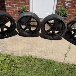 Vossen 20inch Staggered Set Of 4 With Tires 