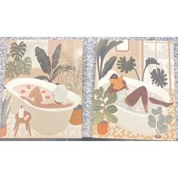  Women In Bath Canvases  