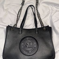 black Steve Madden tote purse 