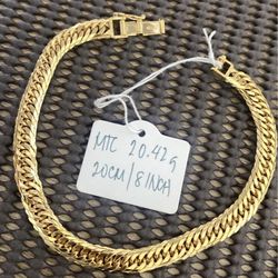 Bracelet 18k Japan Gold 20grams 