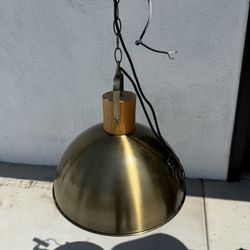 Modern Single Dome Gold Light 