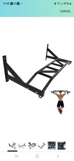 Multi Grip Wall Mount Chin Up Bar, Black, Single  BRAND NEW $90