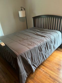 Dark Wood Queen Bed Frame
