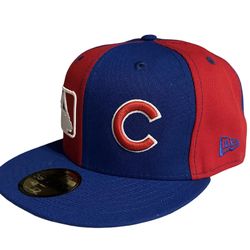 Chicago Cubs DOUBLE LOGO NEW ERA 59FIFTY Fitted Cap - Size 7 5/8
