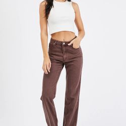 Abrand A 94 High Straight - Cocoa Jeans $150 size 24