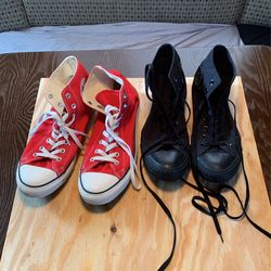 Converse red and black