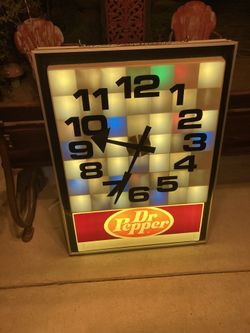 Dr. Pepper Light Clock 40x30” (big)