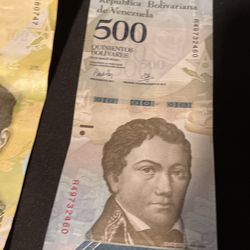 100, 500 and 5000 Bolivariana de Venezuela