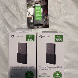 THREE 1TB Seagate Expansion Card Pack for Xbox, Brand new with Xbox game pass