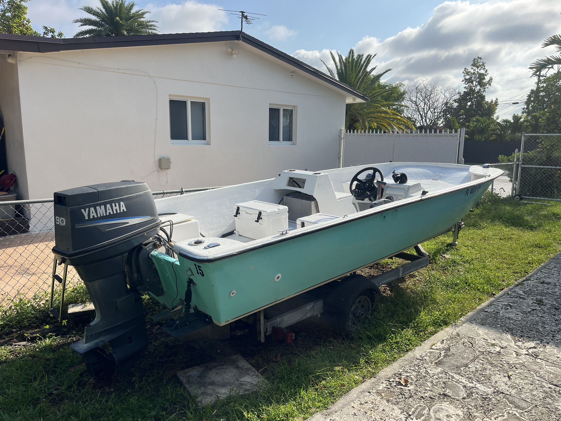 16’ FT Boat 90HP Yamaha