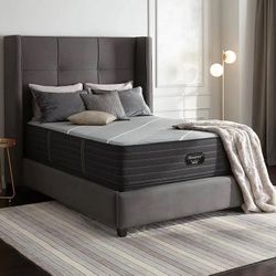 California King Size Mattress BeautyRest Black Hybrid Pillow Top 16” Inches Thick Wrapped in Plastic Direct From Factory Same Day Delivery 