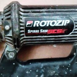 Roto Zip FCS 01 Spiral Saw Rotatory Cut Out Tool 4 Amps 3000 RPM $25