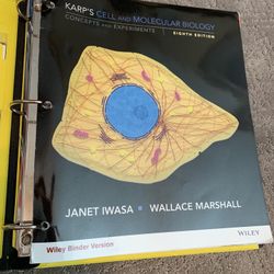 Karps 8th Edition Cell And Molecular biology Loose Leaf