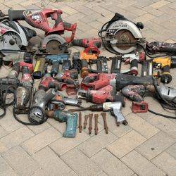 Air Tools +power Tools Lot Some Working,some Repair