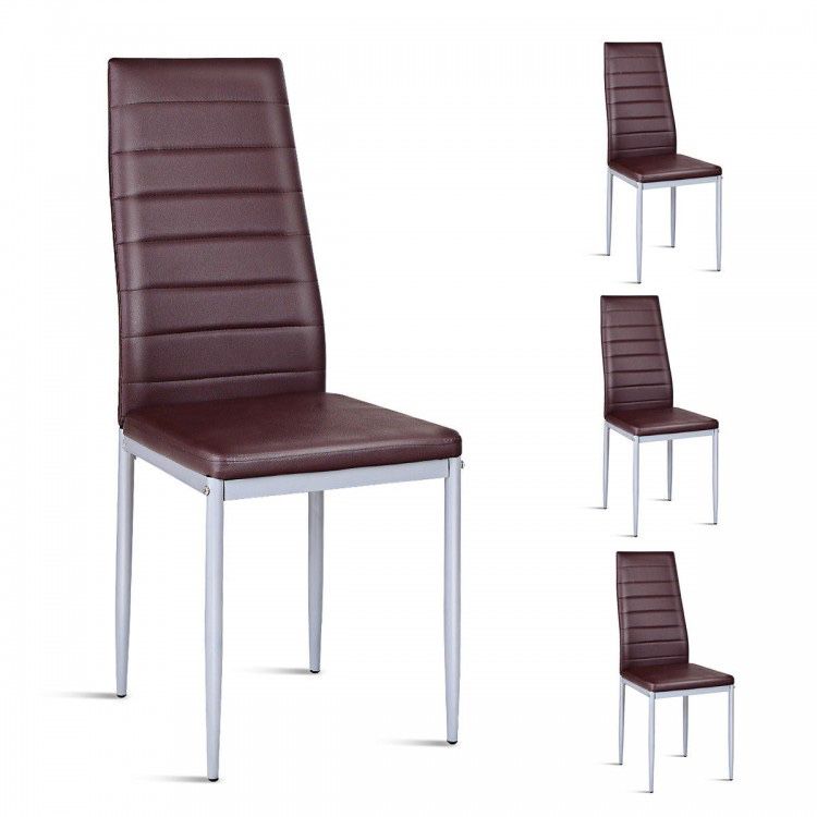 Leather Elegant Design Dining Side Chairs