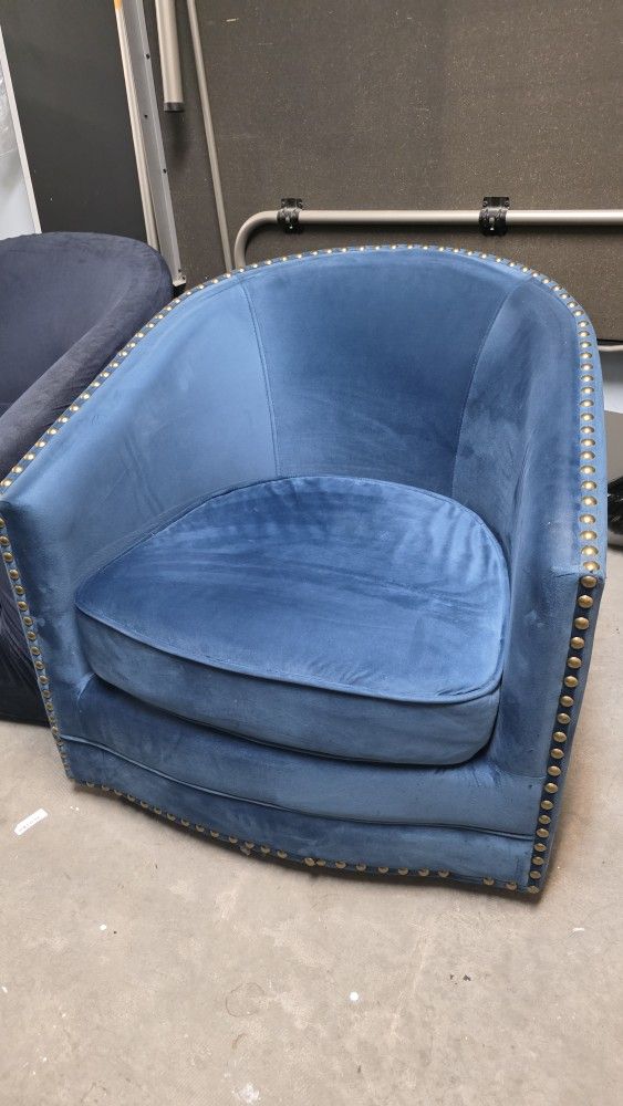 Swivel Accent Blue Chairs NEGOTIABLE