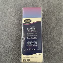 NEW Wrights FANCY  Rainbow Polyester Satin Blanket Binding 