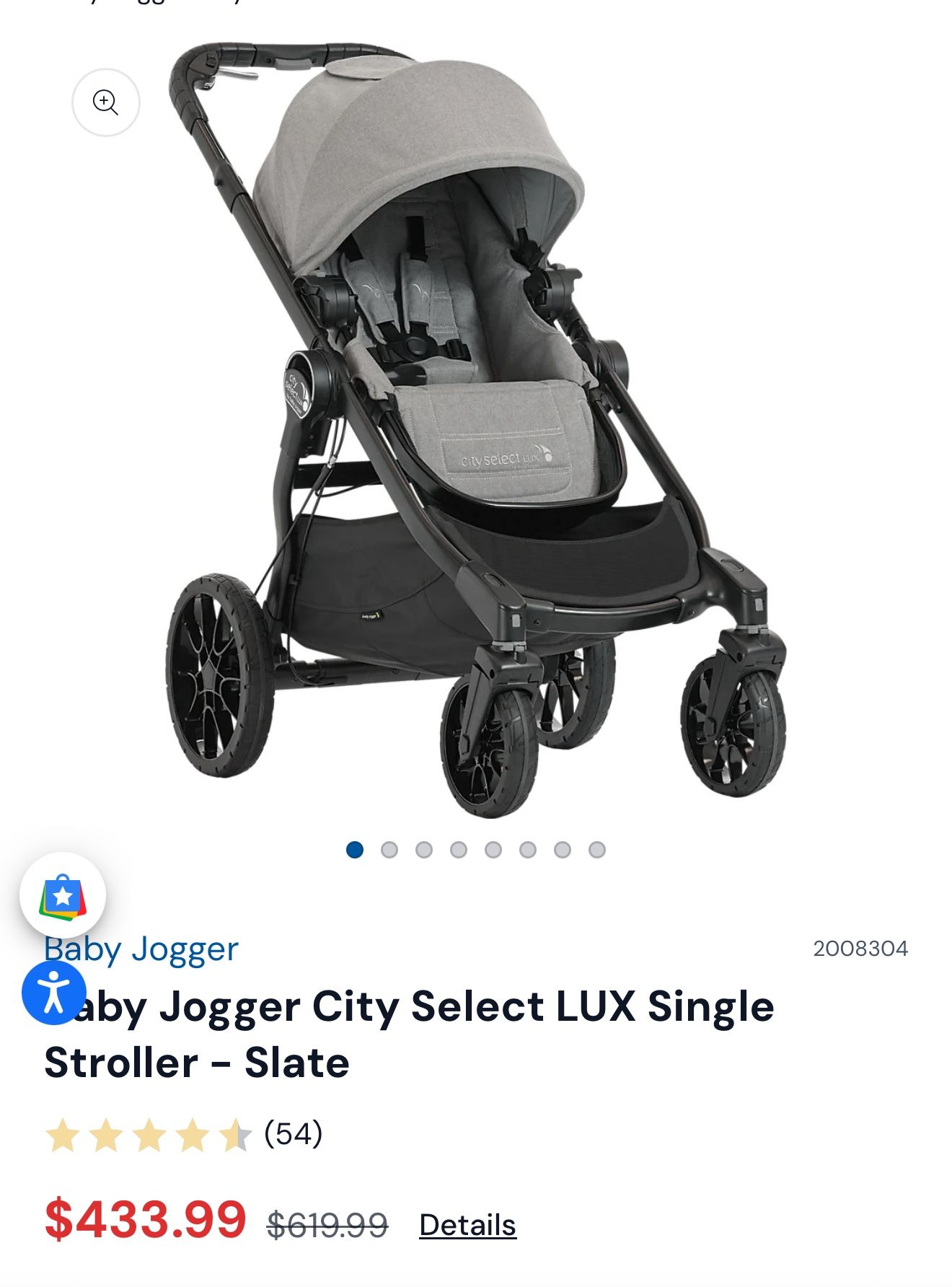 Baby Jogger City select Lux Stroller - Burgundy