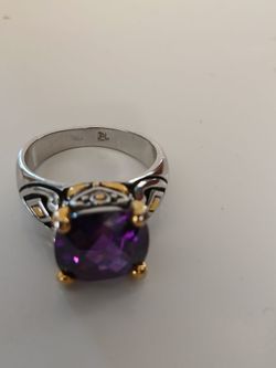 Purple fashion ring