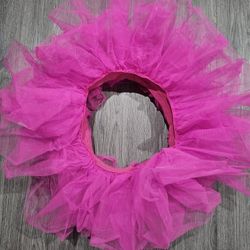 Adult Women's Leg Avenue Hot Pink Organza Layered Tulle Tutu Skirt Costume 