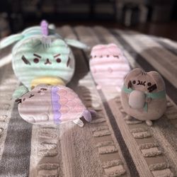 Pusheen Grey Cat stuffed animal Plush Lot 