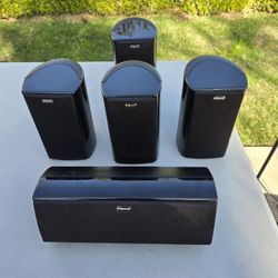 Klipsch Surround Sound 5-Speaker Set – Tested & Working – No Wires