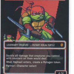 Raphael, the Muscle (0091) 8Bit Showcase Surge Foil Magic The Gathering TMNT