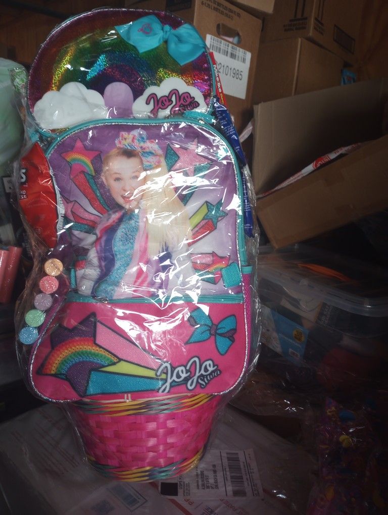 Easter Gift Basket - Jojo Siwa Super Giant Themed Basket with Accessories and Snacks