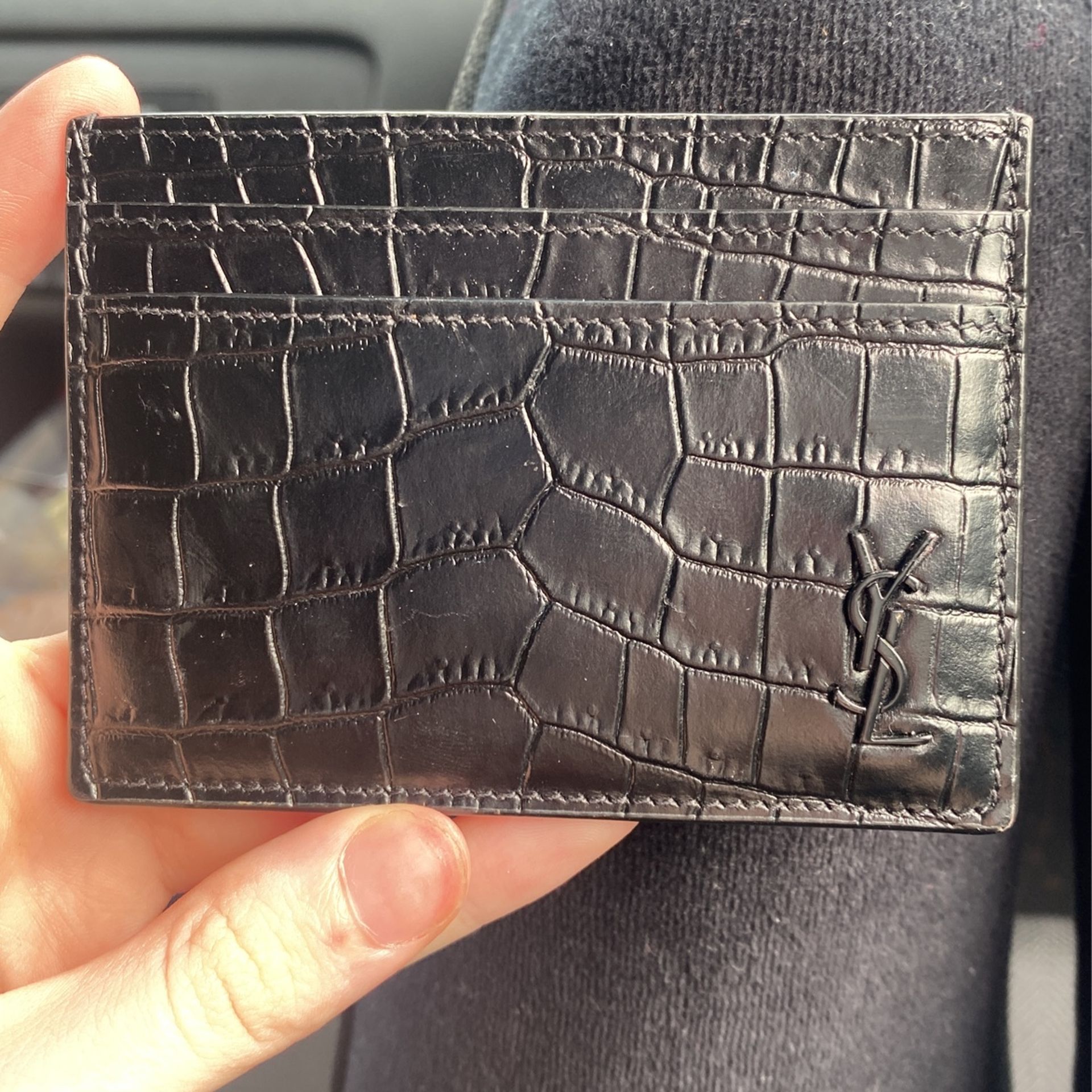 Black YSL Card Holder valued at $325