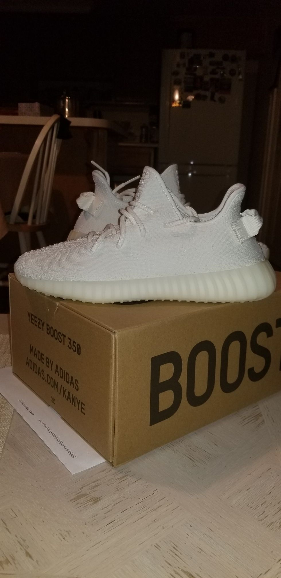 Adidas Yeezy bost 350 V2 Triple white, brand new with box, men's size 8 (womens 9.5)