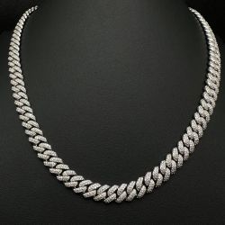 12mm Moissanite Cuban Chain 